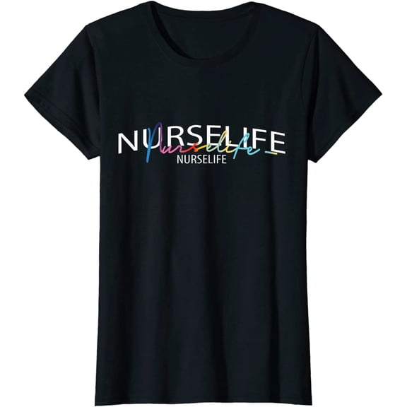 Womens Nurselife Nurse Hospital Shirt Gift T-Shirt
