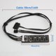 thumbnail image 4 of 3X Divisor de Encabezado USB de 9 con Cable de AlimentacióN SATA, Conector Divisor USB 2.0 de ExtensióN de Concentrador USB Interno para Placa Base, 4 of 6
