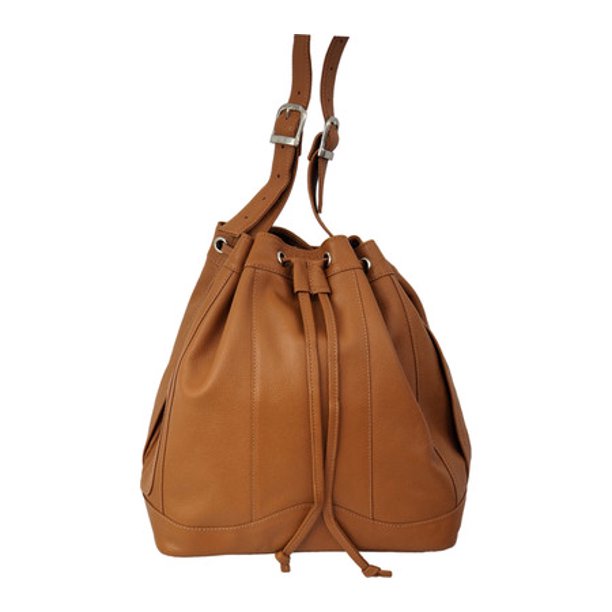Leather Drawstring Bag