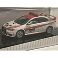 thumbnail image 3 of Mitsubishi Lancer EVO X Pikes Peak Safety Car White/Red 1:64 Scale Tarmac 004PP, 3 of 5