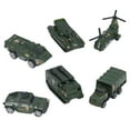 thumbnail image 2 of Vehículos Carretera de Vehículos Militares de Vehicles Diecast Toyes de 6 Paquetes del Ejército, 2 of 7
