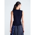 thumbnail image 3 of Free Assembly Women's Ruffle Trim Pointelle Sweater Shell, Lightweight, Sizes XS-XXL, 3 of 5
