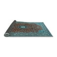 thumbnail image 2 of Ahgly Company Indoor Rectangle Medallion Light Blue Traditional Area Rugs, 7' x 10', 2 of 4