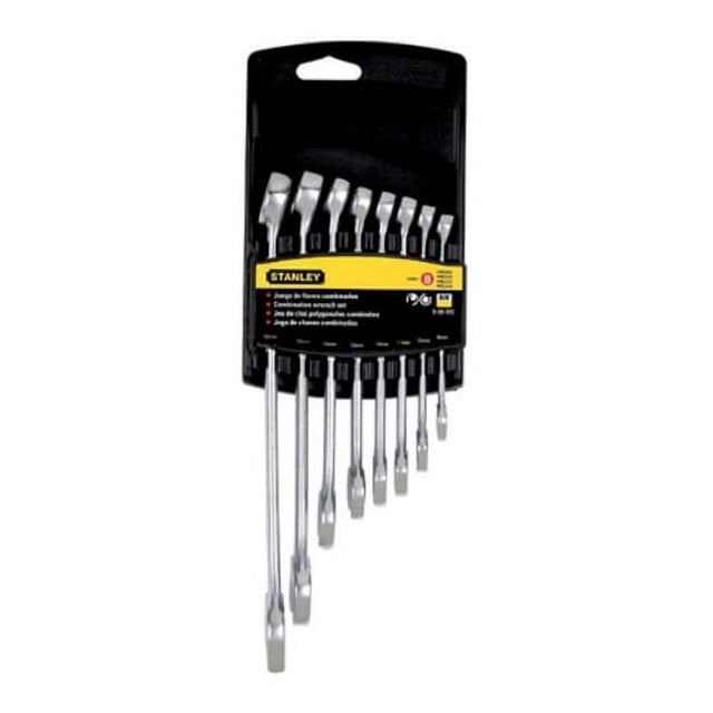 Juego de Llaves Combinadas Stanley PLG 8 Pzas Rack Satin 88-854