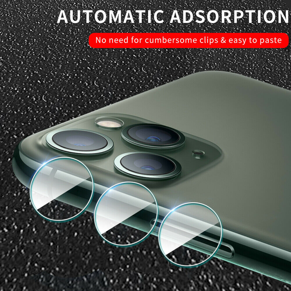 For iPhone 11 Camera Tempered Glass Protector Film Protective Lens Cover(3PCS)