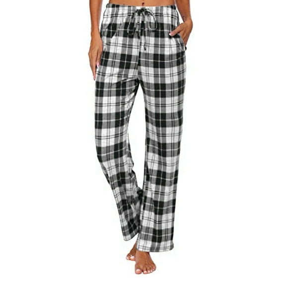 Womens Loungewear Cozy High Waisted Women’s Pajama Pants Cute Casual Roomy Cotton Pajama Pants for Women Clearance Outlet