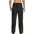 thumbnail image 3 of Goofa Lilies Flowers Printed Soft Pajama Pants for Men, Wide Leg Comfy Casual Lounge Yoga Pants-Small, 3 of 9