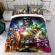 thumbnail image 4 of Avances de Marvel Conjunto de sábanas temático, trío de piezas, cómodo y amigable con la piel, diseño único, regalo de decoración para el hogar para familiares, amigos y fans, 90 cm * 190 cm, 4 of 6
