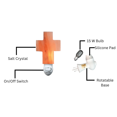 thumbnail image 4 of Salt Lamps Canada - Himalayan Pink Salt Night Lamp - NL Cross, 4 of 4