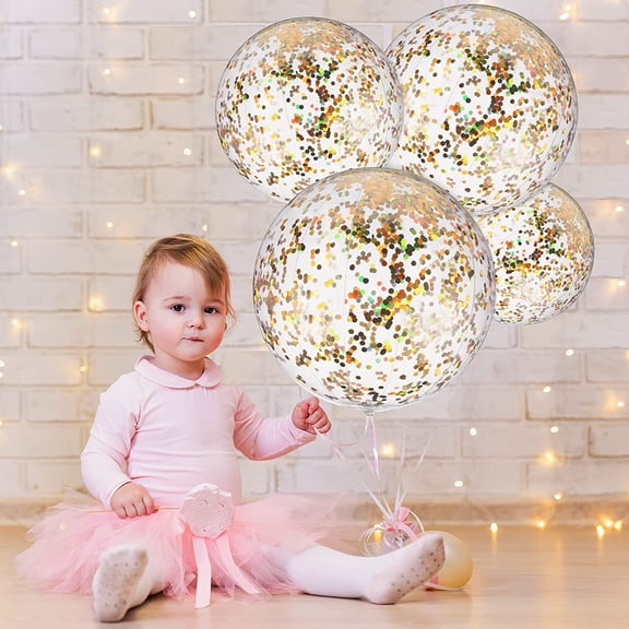 Visland Bobo Balloons Bubble Balloons, 10 Pcs Clear Bobo Balloon, Large Transparent Bubble Balloon for Christmas Wedding Birthday Party Decoration