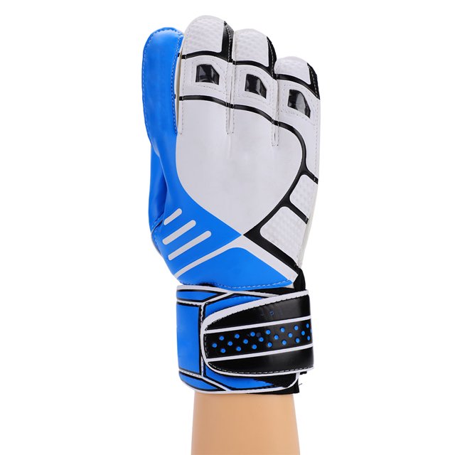 Guantes de portero de fútbol Apalfuy látex grueso duraderos 1 par azul