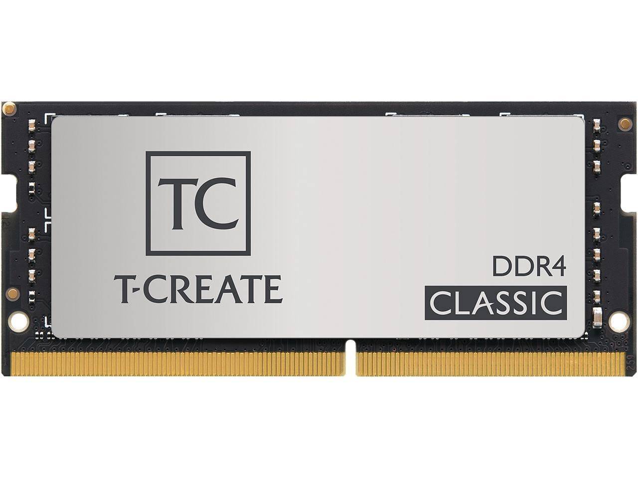 Team T-CREATE CLASSIC 32GB (2 x 16GB) 260-Pin DDR4 SO-DIMM DDR4 3200 (PC4  25600) Laptop Memory Model TTCCD432G3200HC22DC-S01