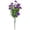 B, variant on Artificial Violet Flowers, 7 Stems Realistic UV Resistant Artificial Flowers for Outdoor Garden, Fake Plastic Plants for Porch Windowsill Decor, Home Indoor Outdoor Decor for Vase Table