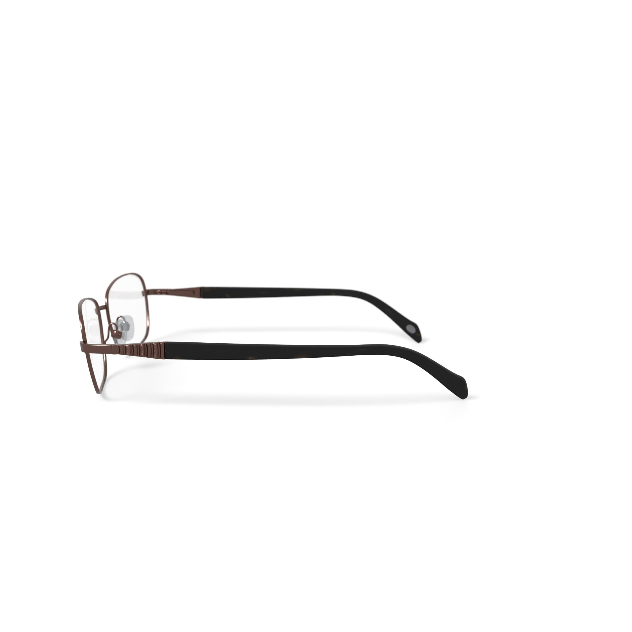 Laura Ashley Women's Mia Rectangular Prescription Eyeglasses with Case, Rose/Tort