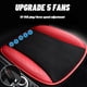thumbnail image 5 of Cojín de asiento ventilado con ventilador USB | Almohadilla de enfriamiento de 3 velocidades para sillas de coche, oficina y hogar | Refrigerador de verano de malla transpirable para viajes largos y, 5 of 8