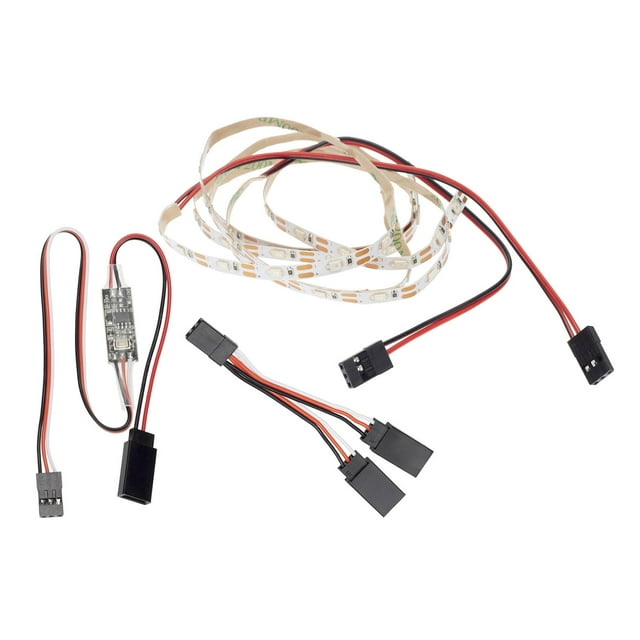 LED de control remoto apto para aviones de ala fija RC, aviones de ala voladora. Azul