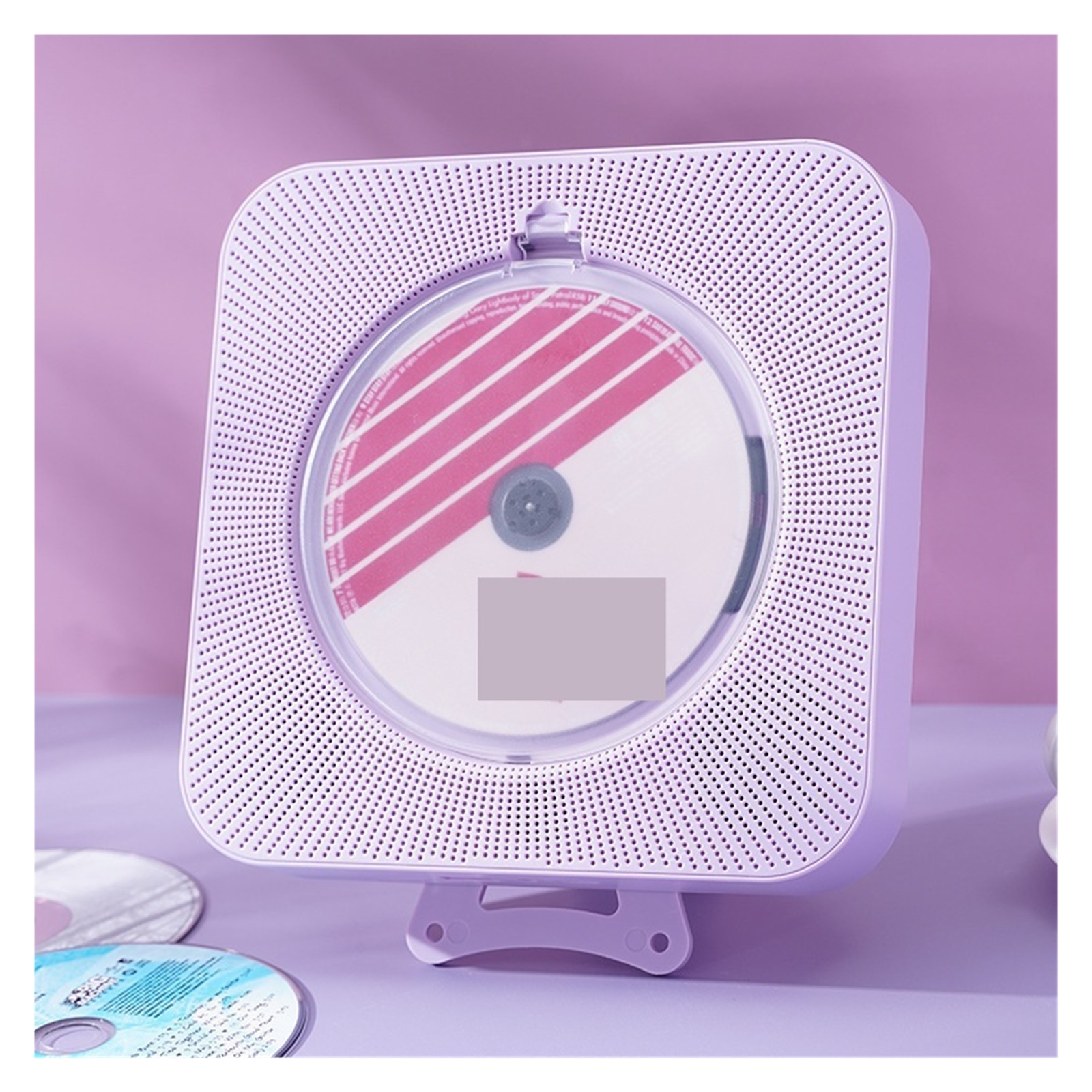 Wall Mounted Bluetooth CD Player Portable Disc Music Player with Speakers for Home Entertainment