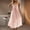 Pink, variant on ZZwxWA Womens Summer Boho Dresses Spagetti Strap Striped Beach Dress Casual Smocked Back Midi Long Sun Dress High Waist