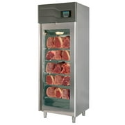 Maturmeat 29" Glass Door Stainless Steel Meat Aging Cabinet - 220 lb. / 100 kg., 220V, 2376W