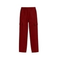 thumbnail image 5 of Kelon Women's Cotton Linen Pants Elastic Waisted Casual Palazzo Straight Leg Pants Summer Beach Trouser XL, 5 of 9