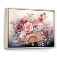 thumbnail image 2 of Designart "Silk Fans China Art painting" Chinese Floater Framed Wall Art Print, 2 of 7