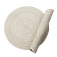 Coolmade Round Rop Cotton Braided Table Place Mats Braided Coaster Placemas NonSlip Table Mats