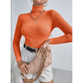 thumbnail image 2 of Suéter de Dama Cuello Tortuga Acanalado Stretch: Elegancia y Comodidad UNITALLA, 2 of 5