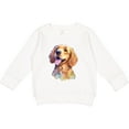 thumbnail image 2 of Inktastic Golden Retriever Watercolor Toddler Sweatshirt, 2 of 4