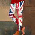 thumbnail image 1 of MKLEKYY Conjunto deportivo para mujer, leggings con estampado tie dye del Día de la Independencia para mujer, leggings deportivos de levantamiento, pantalones de yoga, 1 of 4