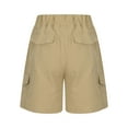 thumbnail image 5 of CheerKidz Women Workwear Shorts Summer Casual Chino Shorts High Waisted Solid Color Shorts Dressy Wide Leg Shorts with Pockets(Khaki,XXL), 5 of 6