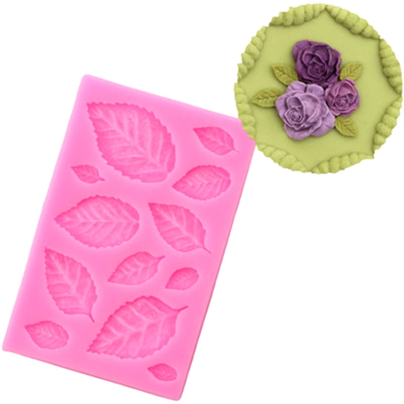 Leaf Shaped Silicone Mold Leaves Cake Fondant Cookies Moulds Baking Tool GD 