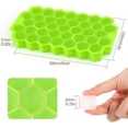 thumbnail image 2 of Ice Cube Trays, 37 Cubes Ice Trays Silicone Flexible Ice Cube Trays with Lid for Chilled Drinks, Whiskey & Cocktails, Food Grade Safe Ice Cube Trays, 2 of 5