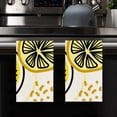 thumbnail image 4 of Eveokoki Fruit Kitchen Towels Dish Towels, 16 x 24 Inch Abstract Lemons Ultra Absorbent Drying Cloth Tea Towels for Cooking Baking Set of 2, 4 of 5