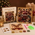 thumbnail image 6 of yuHome DIY Christmas Pearl Painting Art Kit with Gift Bag, Home Wall Decor Pearl Art Craft Kit, Holiday Christmas Wall Decor, Handmade Home Decoration Gift (7.8x7.8 In, 1 Set), 6 of 8