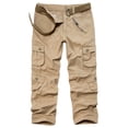thumbnail image 1 of LOVZFMLL Cargo Pants for Men's Side Pockets Small Feet Tight Fitting Pants Full Length Pants, 1 of 1