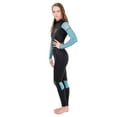 thumbnail image 3 of Seavenger 3mm Neoprene Wetsuit with Stretch Panels for Snorkeling, Scuba Diving, Surfing (Surfing Aqua, Women's 5), 3 of 5