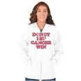 thumbnail image 4 of Donut Let Breast Cancer Win Zip Hoodie Sweatshirt Women Brisco Brands S, 4 of 6