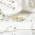 thumbnail image 4 of Rosec Jewels Lab Created Diamond Engagement Ring 1 Ct - 6 mm Princess Cut Ring - EF-VS Quality, 10K Yellow Gold, US 13.00, 4 of 9