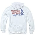 thumbnail image 3 of Wonder Woman Ww75 Silhouette (Back Print) Adult Zipper Hoodie Sweatshirt White, 3 of 3