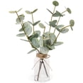 thumbnail image 6 of Scidweet Artificial Eucalyptus Plants, 13.7”Faux Fake Eucalyptus Stems Plants in Glass Vase with Faux Water for Kitchen Bathroom Office Home Decor, 6 of 7