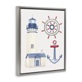 thumbnail image 4 of Stupell Industries Nautical & Boating Gear Nautical & Beach Painting Gray Floater Framed Canvas Art Print Wall Art, 25 x 31, 4 of 10