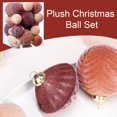 thumbnail image 3 of WAITLOVER 35 Piezas Adornos para Árbol de Navidad Bolas de Terciopelo, Juego de Adornos Colgantes de Bombillas de Navidad Inastillables de Felpa, Adornos Decorativos de Navidad, 3 of 7