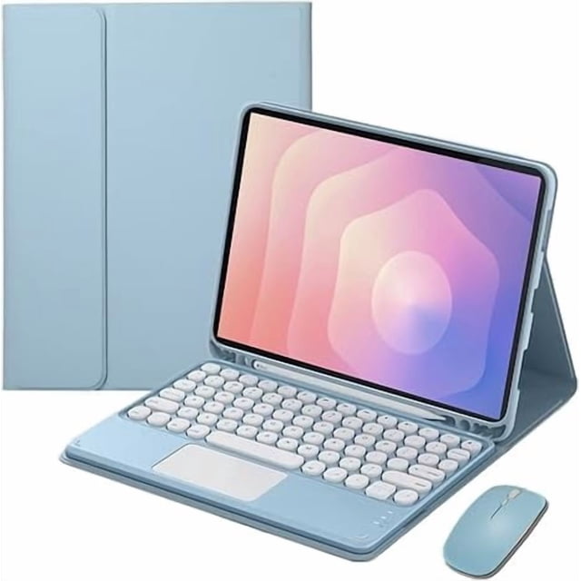 Samsung Galaxy Tab S11 de 11 Pulgadas 2025 (SM-X730/SM-X736B) Funda Protectora con Teclado Táctil (Azul)