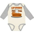 thumbnail image 3 of Inktastic Leftovers Are for Quitters with Pumpkin Pie Boys or Girls Long Sleeve Baby Bodysuit, 3 of 5