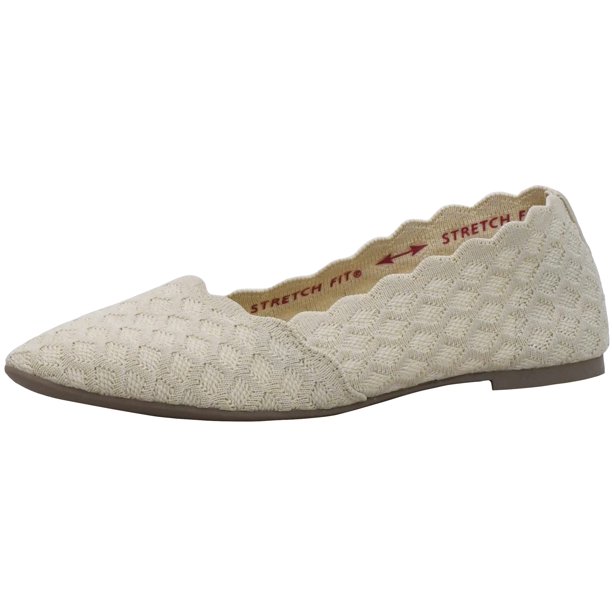 Zapatillas de ballet Skechers Cleo-Honeycomb para mujer, talla natural 8