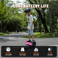 thumbnail image 5 of SIMATE Scooter for Kids Adults,Hoverboard with Colorful LED Light-Up Wheels, Bluetooth Speakers ,8.5 mph & 8.5 Miles,Safety Certification, 5 of 6