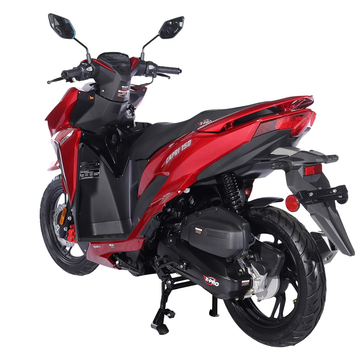 X-PRO Brand New Capri 150cc Moped Scooter with 13" Aluminum Wheels, Electric/Kick Start!