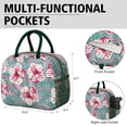 thumbnail image 6 of Flower Lunch Bag for Women Men Reusable Insulated Lunch Bags, Leakproof Cooler Food Lunch Tote Bag, Large Capacity Lunch Box for Work School Travel Picnic, 6 of 7