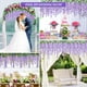 thumbnail image 2 of GOOHOCHY Imikeya 12 unids wisteria artificial colgando flores boda flores falsas decoraciones pared colgando flores, 2 of 8
