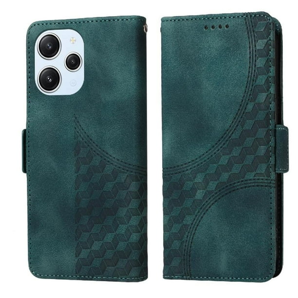 Funda GANGXUN para Xiaomi Redmi 12 4G/5G con diseño acolchado elegante, cuero PU, protección total y ajuste preciso